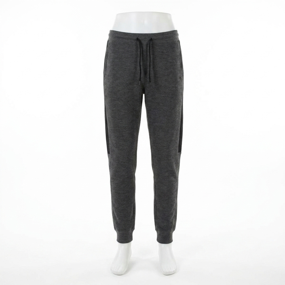 NEW CALVIN KLEIN men's monogram embroidery textile jogger in black